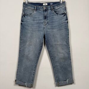 Kenzie Cuffed Ankle Stretch Denim Jeans, Size 14, Great Condition